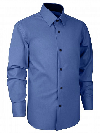 Рубашка темно-синяя на кнопках