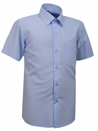Рубашка голубая с коротким рукавом